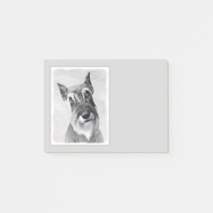 Schnauzer (Giant) Painting - Dog Art Post-it Notes