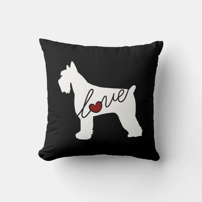 Schnauzer (Giant Schnauzer) Love Cushion (Front)