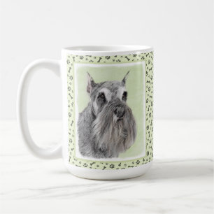 Schnauzer (Giant, Standard) Painting - Dog Art Coffee Mug