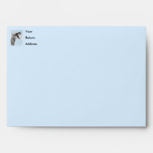 Schnauzer (Giant, Standard) Painting - Dog Art Envelope