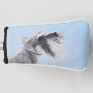 Schnauzer (Giant, Standard) Painting - Dog Art Golf Head Cover