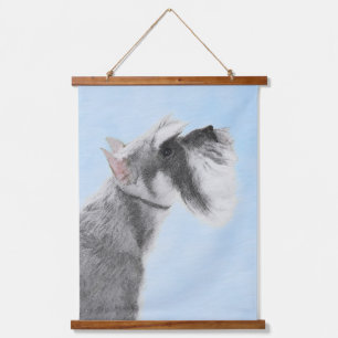 Schnauzer (Giant, Standard) Painting - Dog Art Hanging Tapestry