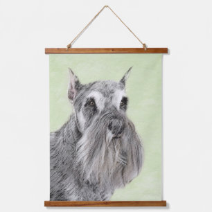 Schnauzer (Giant, Standard) Painting - Dog Art Hanging Tapestry