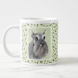 Schnauzer (Giant, Standard) Painting - Dog Art Large Coffee Mug