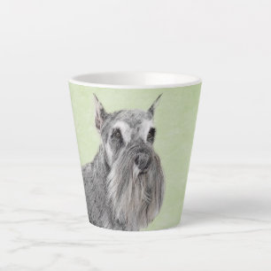 Schnauzer (Giant, Standard) Painting - Dog Art Latte Mug