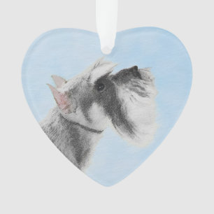 Schnauzer (Giant, Standard) Painting - Dog Art Ornament