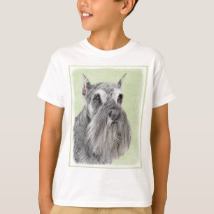 Schnauzer (Giant, Standard) Painting - Dog Art T-Shirt