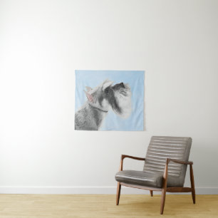 Schnauzer (Giant, Standard)  Painting - Dog Art Tapestry