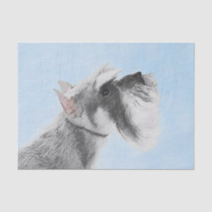 Schnauzer (Giant, Standard) Painting - Dog Art Tissue Paper