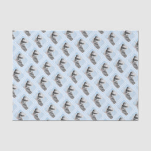 Schnauzer (Giant, Standard) Painting - Dog Art Tissue Paper