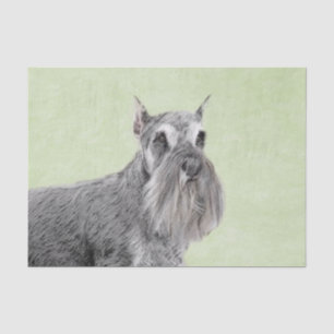 Schnauzer (Giant, Standard) Painting - Dog Art Tissue Paper