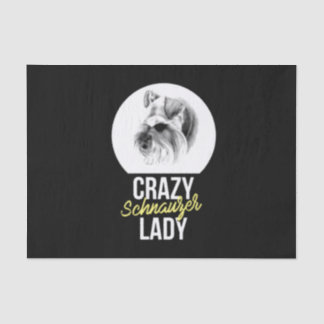 Schnauzer Gift | Crazy Schnauzer Lady Tissue Paper