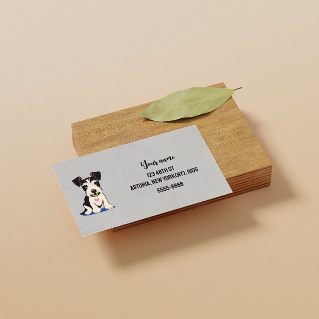 Schnauzer Heart Return Address Label (Creator Uploaded)