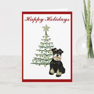 Schnauzer Holiday Card