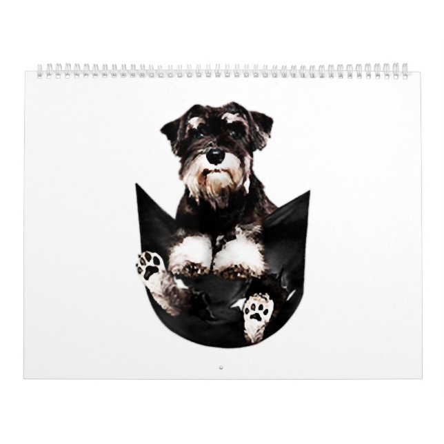 Schnauzer in My Pocket Cute Dog Lovers Calendar (Cover)