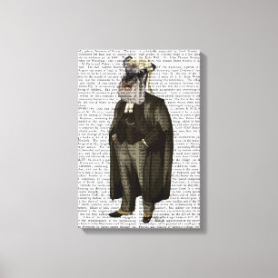 Schnauzer Lawyer Canvas Print