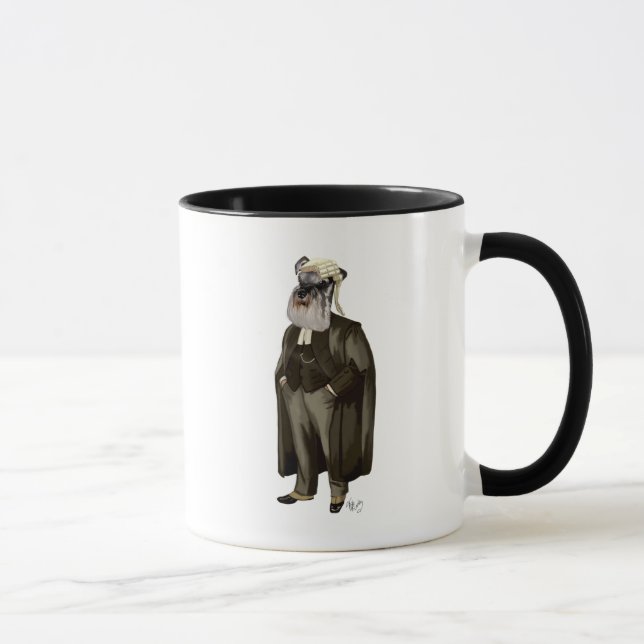 Schnauzer Lawyer Mug (Right)