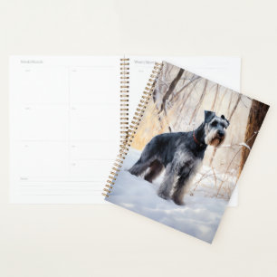 Schnauzer Let It Snow Christmas Planner