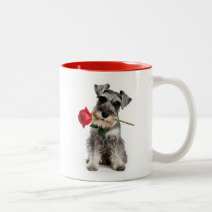 Schnauzer Love Two-Tone Coffee Mug