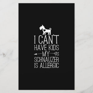 Schnauzer Mama Gift Funny Dog Mum Shirts Cant Have Stationery