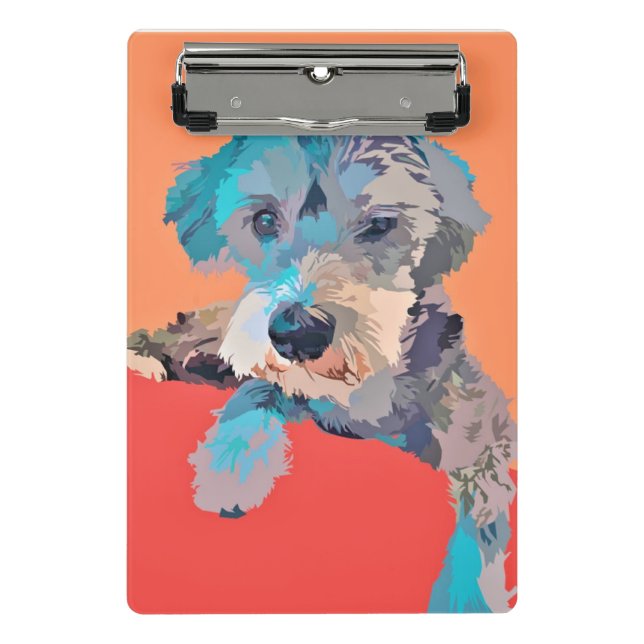 Schnauzer Mini Clipboard (Front)