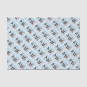 Schnauzer (Miniature) Painting - Cute Original Dog Tissue Paper