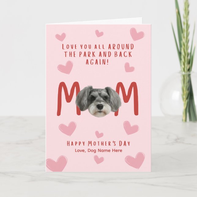 schnauzer Mother Day Card (Front)