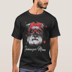 Schnauzer Mum Bandanna Women Schnauzer Dog Lover M T-Shirt