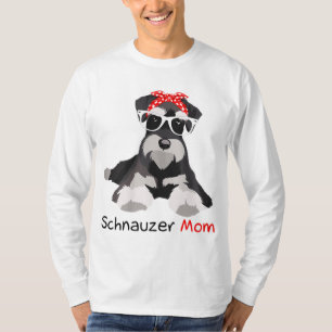 Schnauzer Mum Bandanna Womens Schnauzer Dog T-Shirt