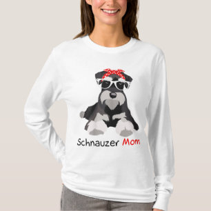 Schnauzer Mum Bandanna Womens Schnauzer Dog T-Shirt