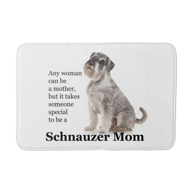 Schnauzer Mum Bath Mat (Front)
