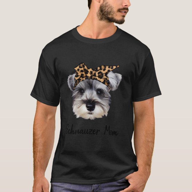 Schnauzer Mum For Christmas T-Shirt (Front)