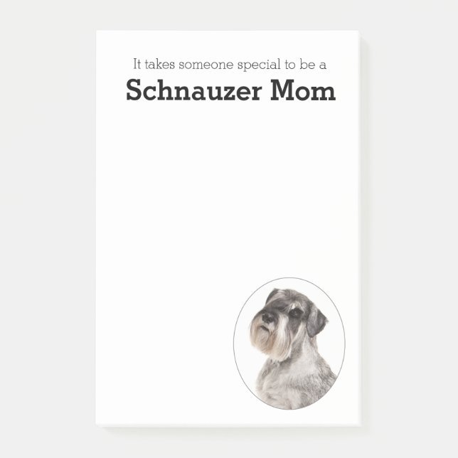 Schnauzer Mum Post It Notes (Front)