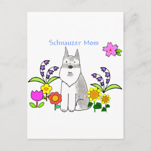 Schnauzer Mum Postcard