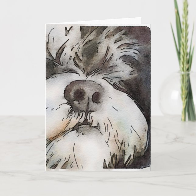 Schnauzer Note card (Front)