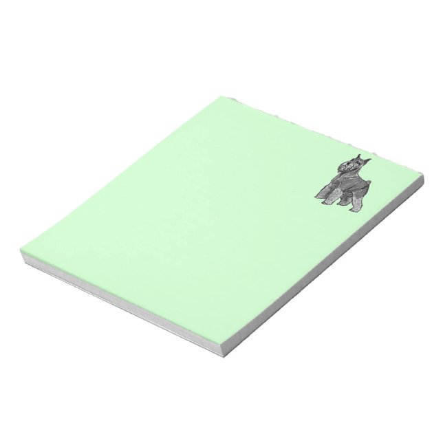 Schnauzer Notepad (Rotated)