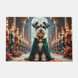 Schnauzer Nutcracker Kingdom Art Doormat