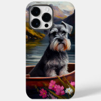 Schnauzer on a Paddle: A Scenic Adventure