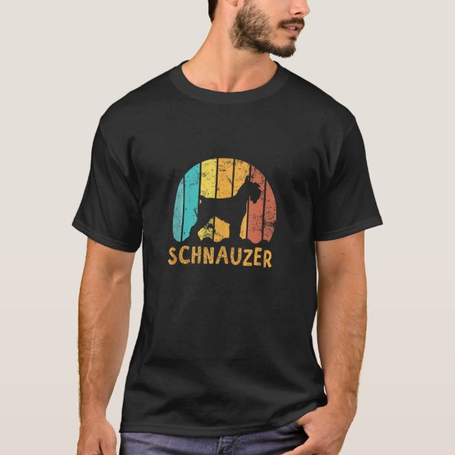 Schnauzer Owner Retro Schnauzer Lover Schnauzer Gi T-Shirt (Front)