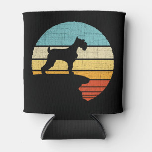 Schnauzer Owner Retro Vintage Dog Puppy Lover Can Cooler
