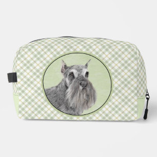 Schnauzer Painting Giant Standard Cropped Dog Art Dopp Kit