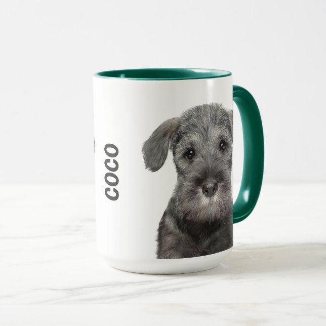 Schnauzer Personalised  Mug (Front Right)