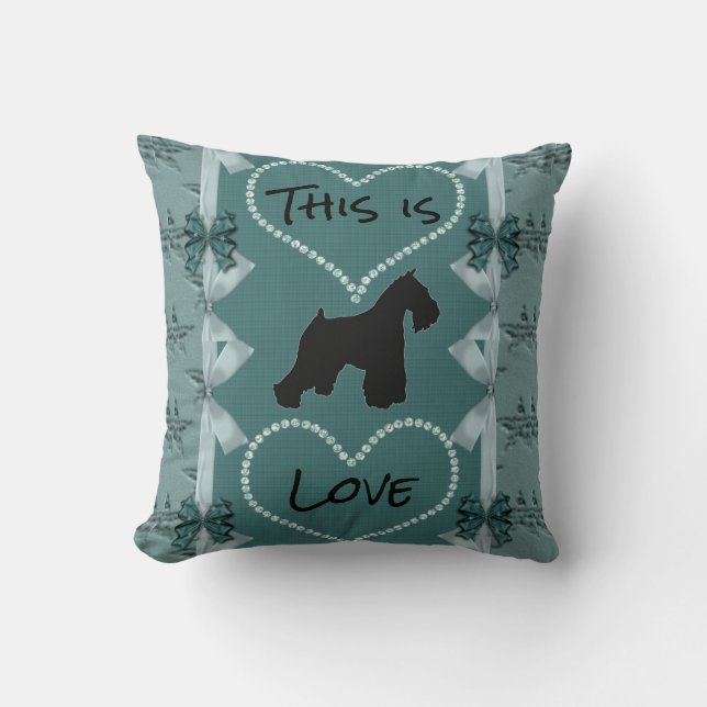 Schnauzer Pillow (Front)