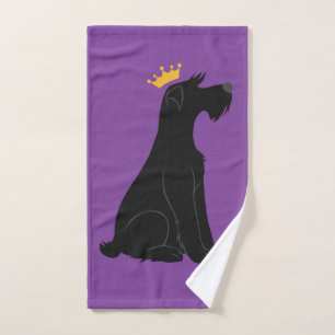 Schnauzer Prince Bath Towel Set