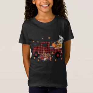 Schnauzer Pumpkin Truck Thanksgiving Halloween T-Shirt