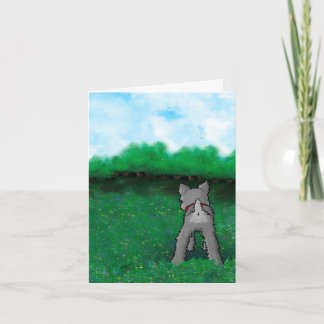 Schnauzer Puppy Fluffybutt Card