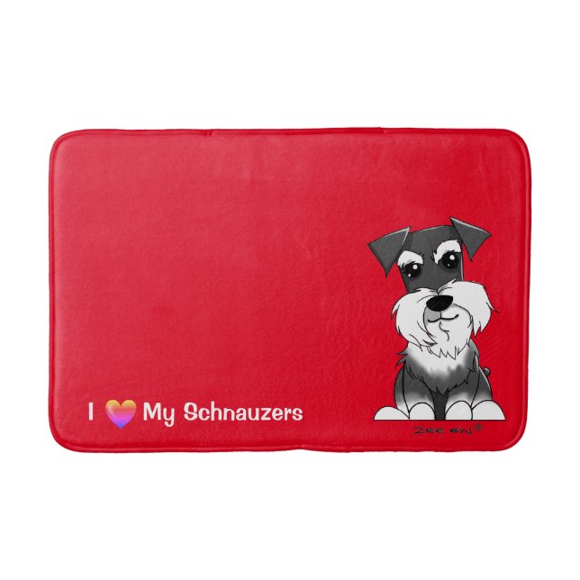 Schnauzer Red Mat (Front)