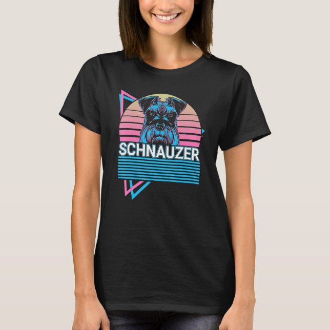 Schnauzer Retro T-Shirt (Front)