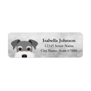 Schnauzer Return Address Labels