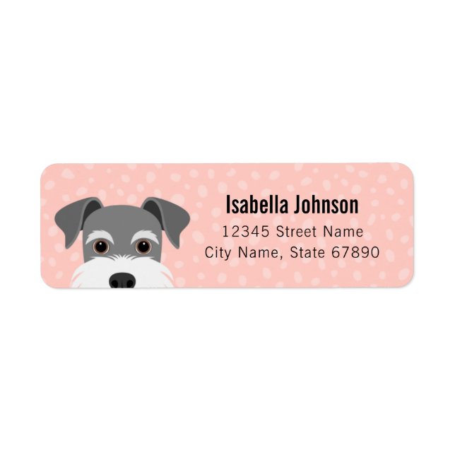 Schnauzer Return Address Labels (Front)